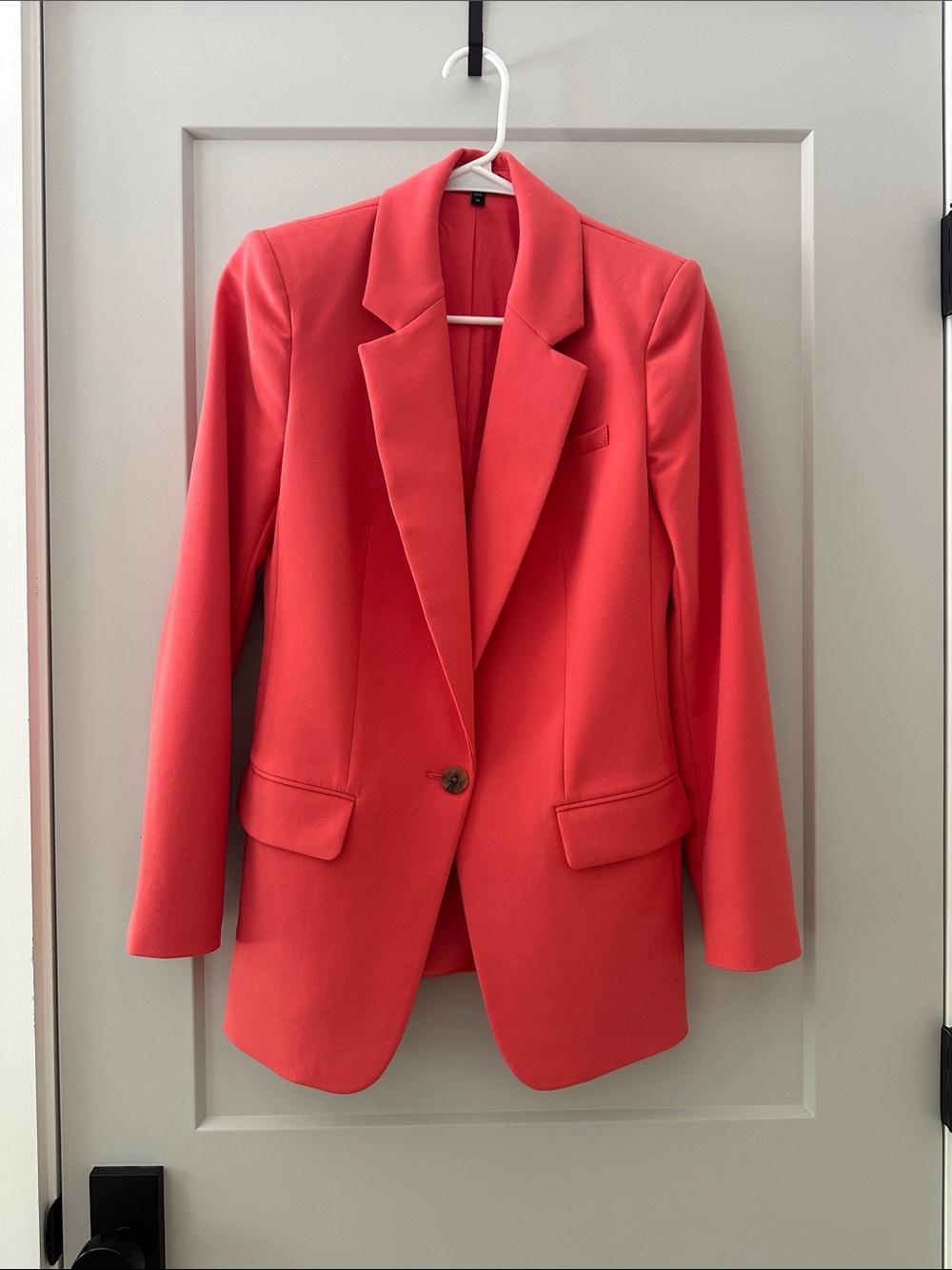 Express Women's Coral Single-Button Blazer